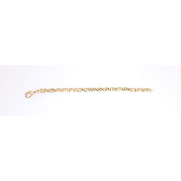 Panzerarmband Herrenarmband 20 cm lang 0,6 cm breit gold