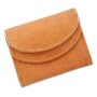 Tillberg wallet made from real nappa leather 7 cm x 9,5 cm x 2 cm tan