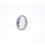 Elastic ring with rhinestone crystal