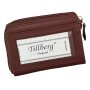 Wallet with key ring reddish brown