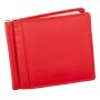 Credit card case with dollar clip red