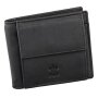 Credit card case with dollar clip made of real leather black