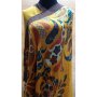 Scarf with colourful pattern yellow