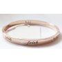 Bangle with writing &quot;faith&quot; in silver
