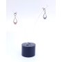 Stainless steel earrings with crystal stone