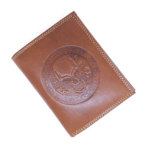 Tillberg wallet made from real leather with skull motif
