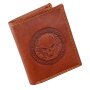 Tillberg wallet made from real leather with skull motif