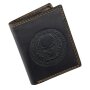 Tillberg wallet made from real leather with skull motif black