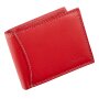 Wallet made of real leather red