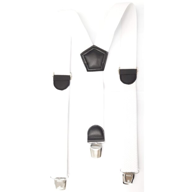 Suspenders 106 cm, width 3,5 cm white