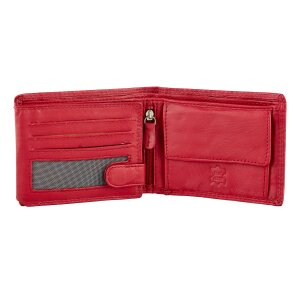 Wallet made from real leather red