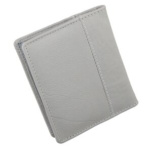 Credit card case made from real leather grey