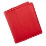 Credit card case made from real leather red