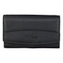 Ladies wallet made from real leather black
