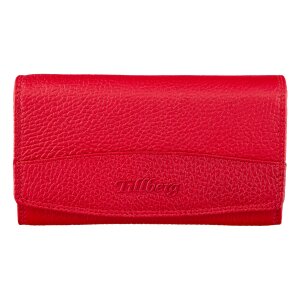 Ladies wallet made from real leather reddish brown