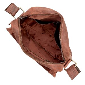 Shoulder bag made of real leather