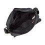 Shoulder bag made from real leather black