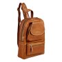 Real leather backpack in different colours Taupe