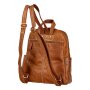 Real leather backpack Taupe