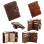 Wallet made from real leather full leather 12,5 cm x 9,5 cm x 1,5 cm