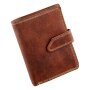 Wallet made from real leather full leather 12,5 cm x 9,5 cm x 1,5 cm nature