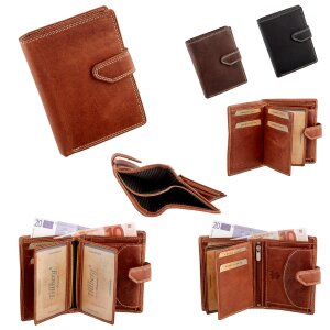 Wallet made from real leather 12,5 cm x 9,5 cm x 1,5 cm