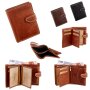 Wallet made from real leather 12,5 cm x 9,5 cm x 1,5 cm