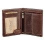 Wallet made from real leather brown