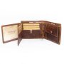 Tillberg wallet made from real leather with wings Tan