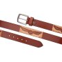 Real leather belt with eagle motif length 90, 100, 110 , 120 cm 6 pieces
