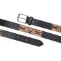 Real leather belt with skull motiv  leng 4 cm wide  90, 100, 110 , 120 cm 6 pieces