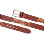 Real leather belt with motor cycle motiv4 cm wide  length 90, 100, 110 , 120 cm 6 pieces tan