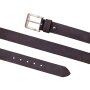 Genuine leather belt 4cm width length 100 cm, 110 cm, 115 cm, 120 cm 6 pcs black
