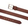 Genuine leather belt 4cm width length 100 cm, 110 cm, 115 cm, 120 cm 6 pcs brown