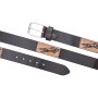 Real leather belt with horse embossing,4cm wide, length 90, 100, 110 , 120 cm 6 pieces brown