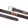 Real leather belt with car motiv 4 cm wide, length 90, 100, 110 , 120 cm 6 pieces brown