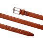 Genuine leather belt 3.5 cm width length 100 cm, 110 cm, 115 cm, 120 cm 6 pcs/ tan