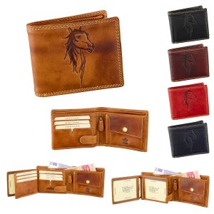 Real leather wallet, biker wallet, wallet format with...
