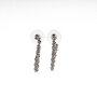 Silver earrings with crystal stones silver