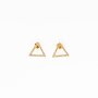 Ohrringe gold Dreieck Strass