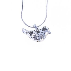 Stainless-steel necklace silver