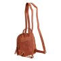 Tillberg backpack made of real leather reddish brown
