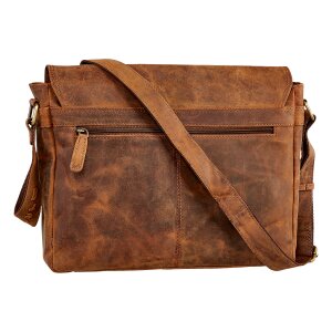 Tillberg shoulder bag made of real leather brown