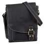 Real leather sholder bag, hand bag black