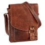 Real leather sholder bag, hand bag reddish brown