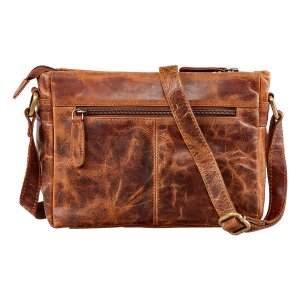 Tillberg shoulder bag made of real leather, pull up leather