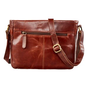 Tillberg shoulder bag made of real leather, pull up leather