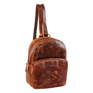 Tillberg backpack made of real leather, pull up leather