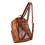 Tillberg backpack made of real leather, pull up leather brown
