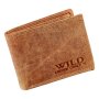 Wallet made of real full leather tan